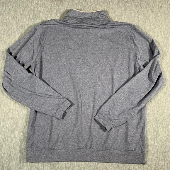 Stitch Sweater Mens XL Blue Heather Quarter Zip Golf Pullover Performance - Picture 11 of 12
